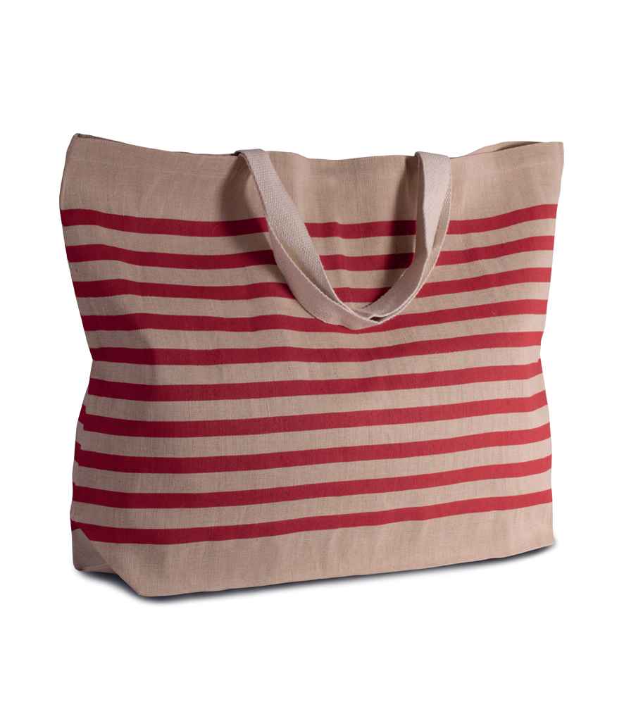 Kimood Large Juco Bag - Natural/Red