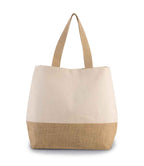 Kimood Canvas & Jute Shopper - Natural/Natural