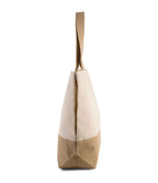 Kimood Canvas & Jute Shopper - Natural/Natural