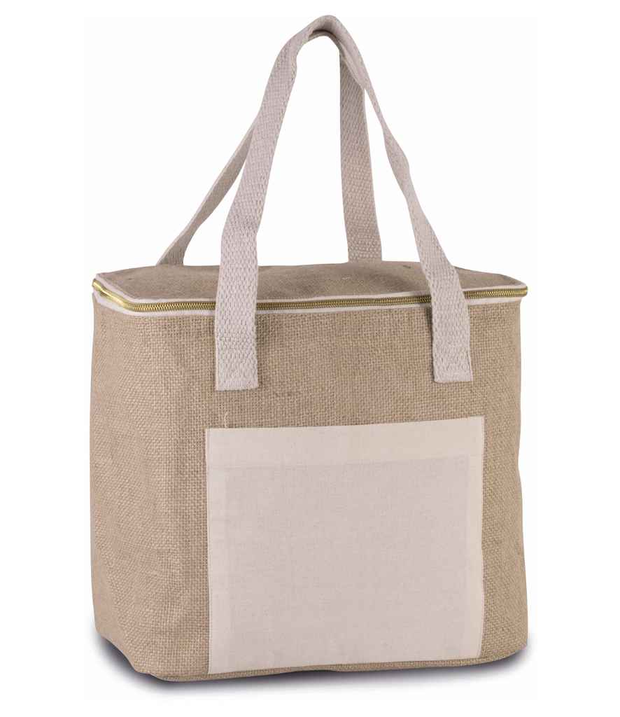 Kimood Medium Jute Cool Bag - Natural