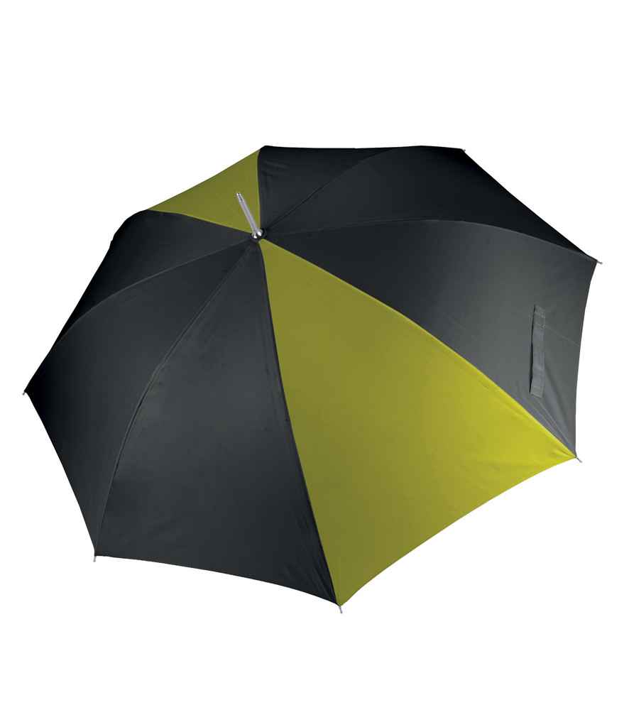Kimood Golf Umbrella - Black/Burnt Lime