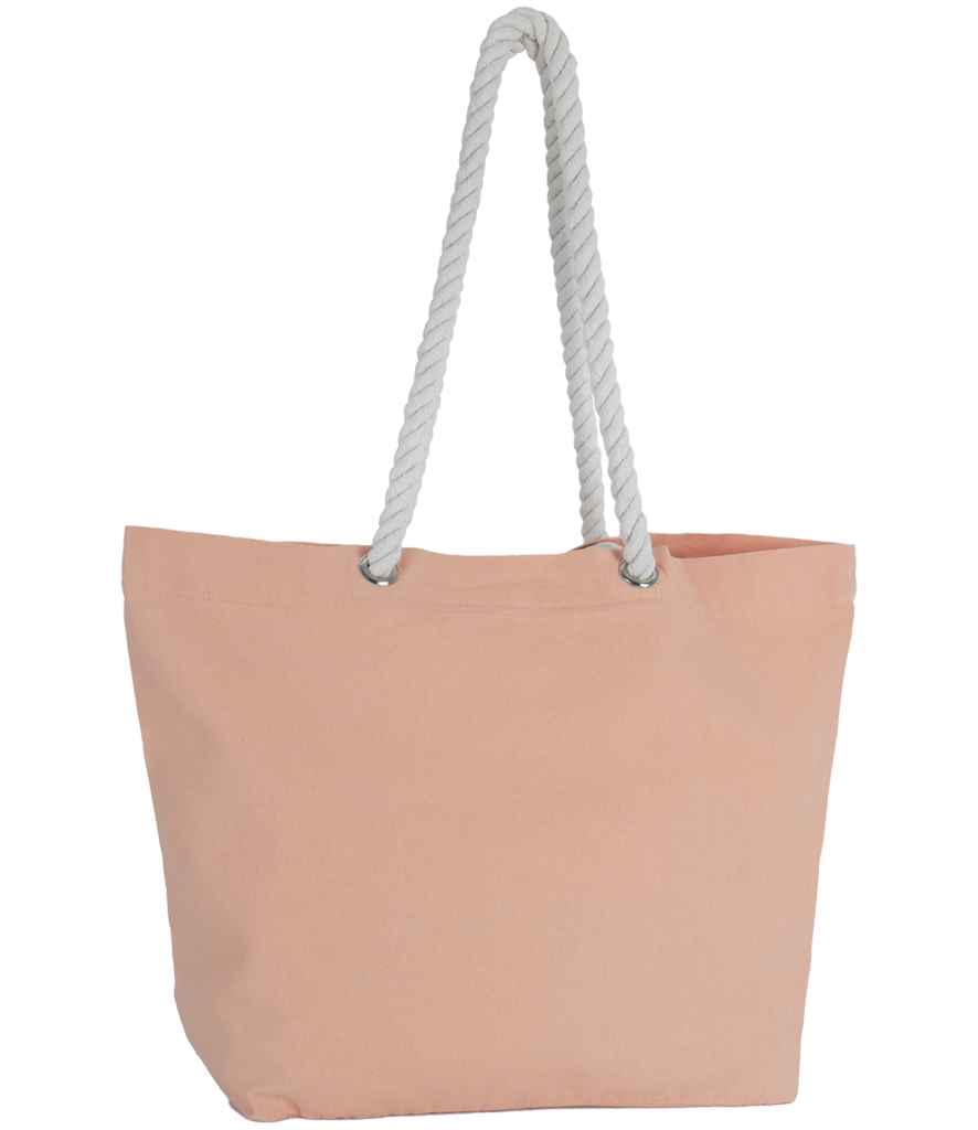 Kimood Marine Style Tote Bag - Washed Light Peach
