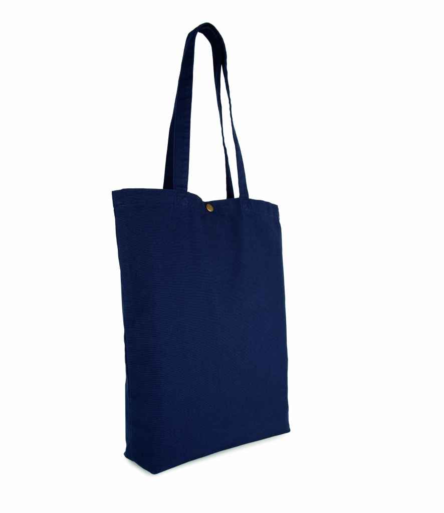 Kimood Washed Cotton Tote Bag - Washed Navy
