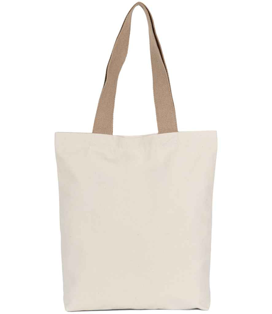 Kimood Recycled Flat-Bottom Shopping Bag - Ecume/Hemp