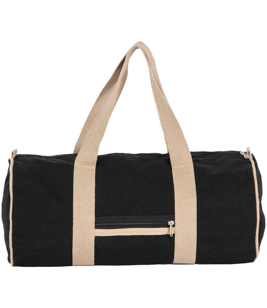 Kimood Recycled Duffle Bag - Black Night/Hemp