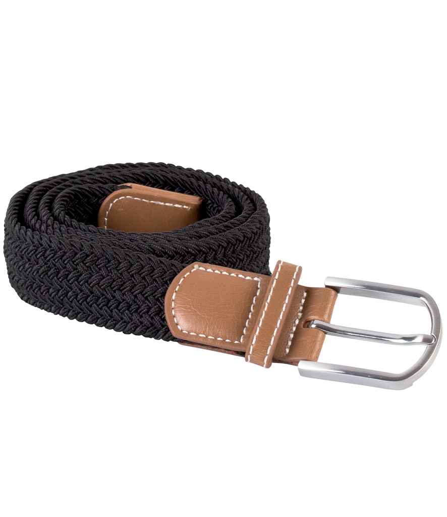 K-UP Braided Elasticated Belt - Black