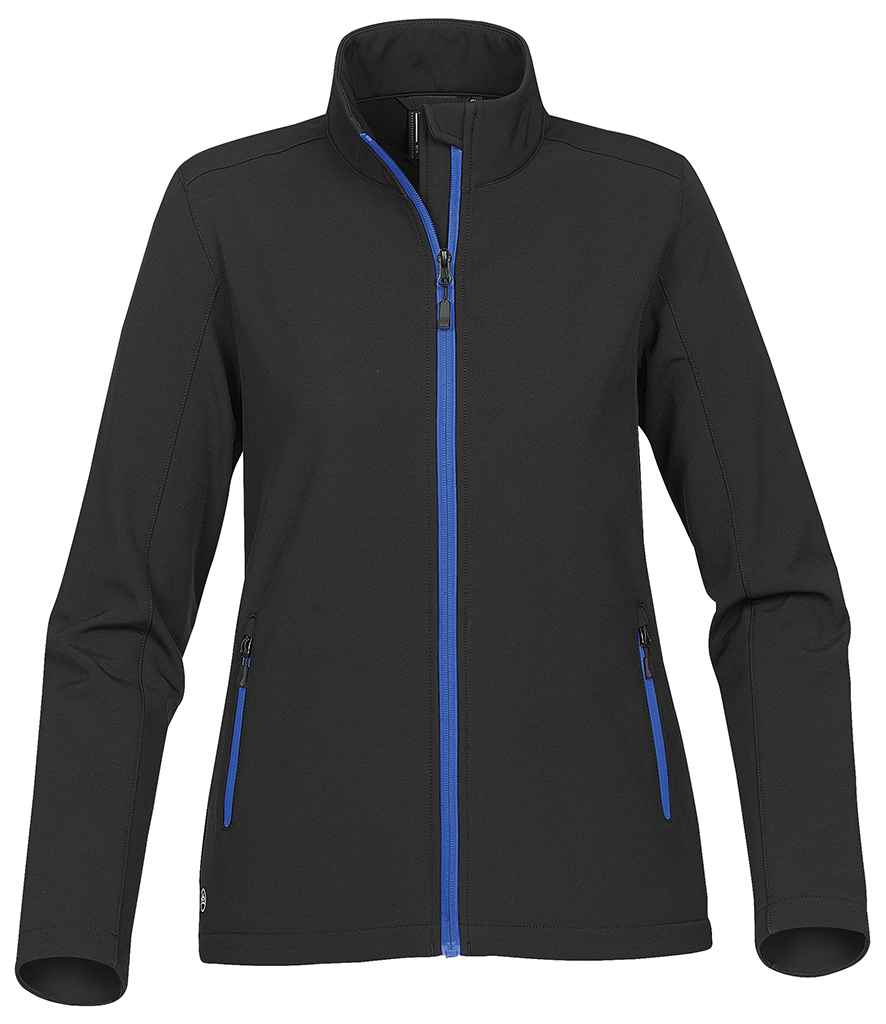 Stormtech Ladies Orbiter Soft Shell Jacket - Black/Azure