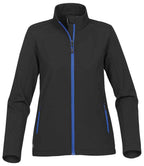 Stormtech Ladies Orbiter Soft Shell Jacket - Black/Azure
