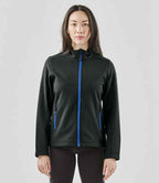 Stormtech Ladies Orbiter Soft Shell Jacket - Black/Azure