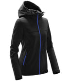 Stormtech Ladies Orbiter Hooded Soft Shell Jacket - Black/Azure