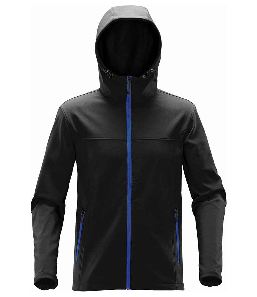 Stormtech Orbiter Hooded Soft Shell Jacket - Black/Azure