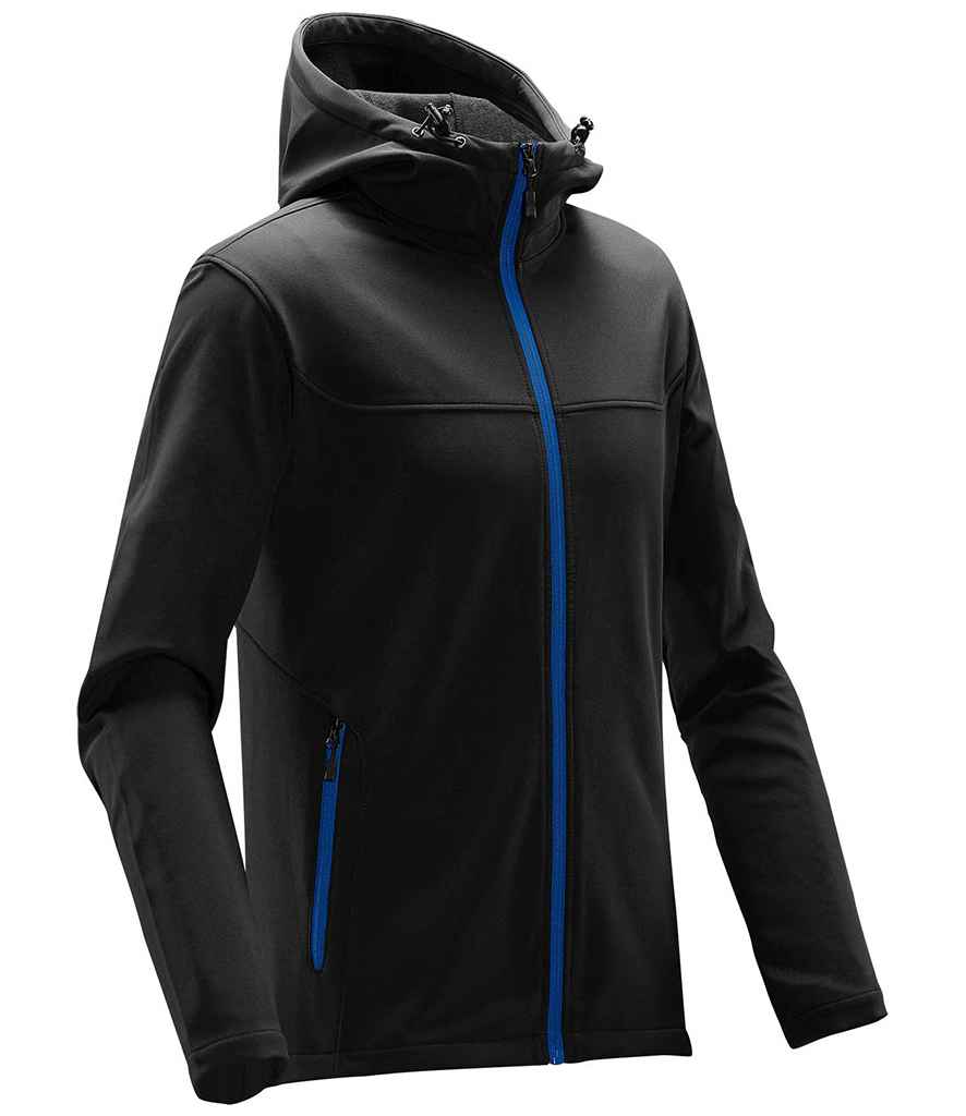 Stormtech Orbiter Hooded Soft Shell Jacket - Black/Azure