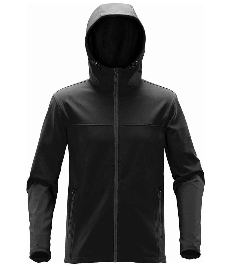 Stormtech Orbiter Hooded Soft Shell Jacket - Black/Dolphin