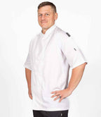 Le Chef Short Sleeve Executive Jacket - White