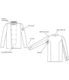 Le Chef Long Sleeve Luxe Jacket - White