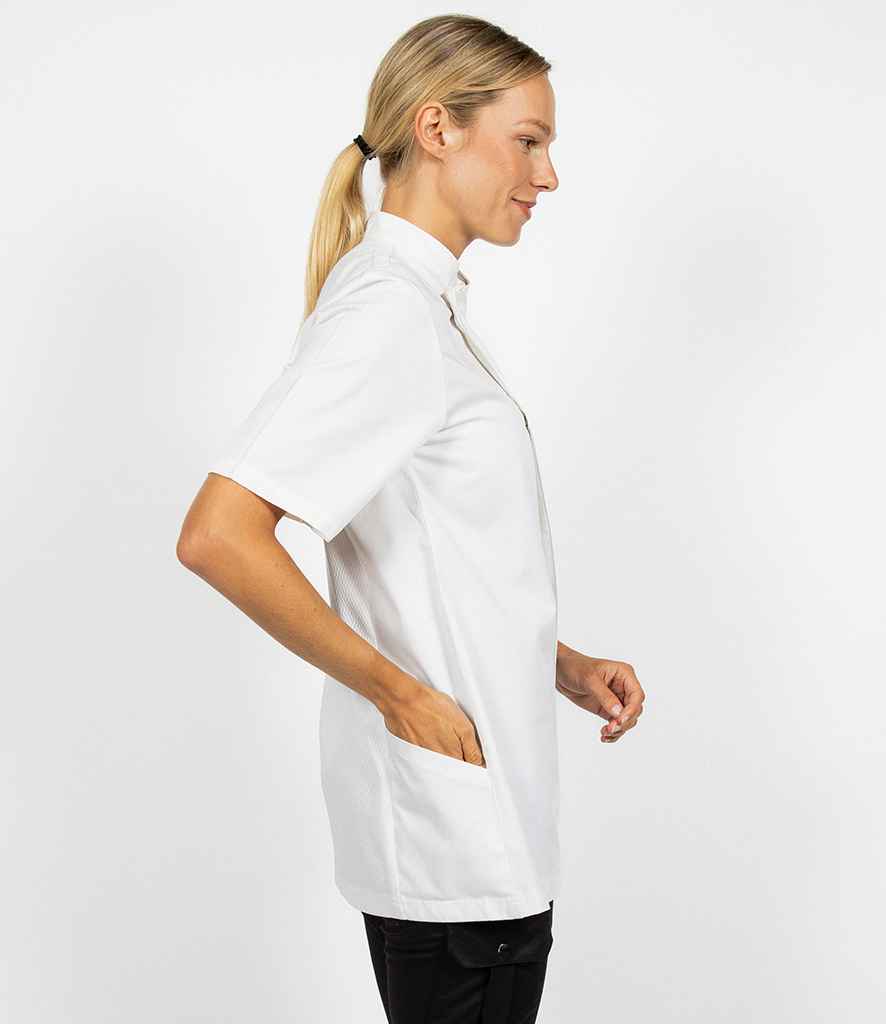 Le Chef Staycool® Tencel™/Polyester Short Sleeve Tunic - White