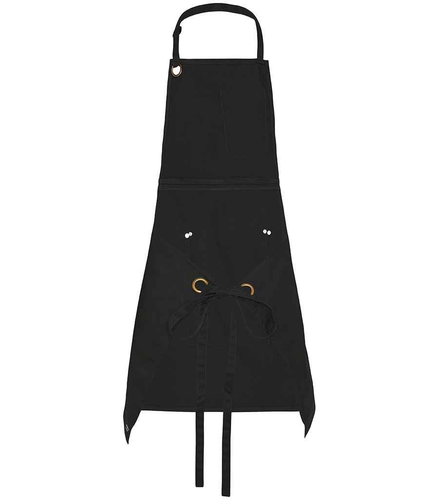 Le Chef Utility Bib Apron - Black