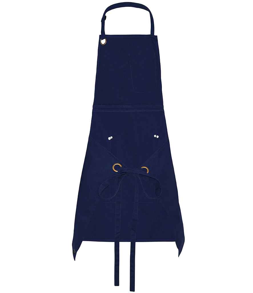 Le Chef Utility Bib Apron - Navy