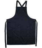 Le Chef Crossover Bib Apron - Black