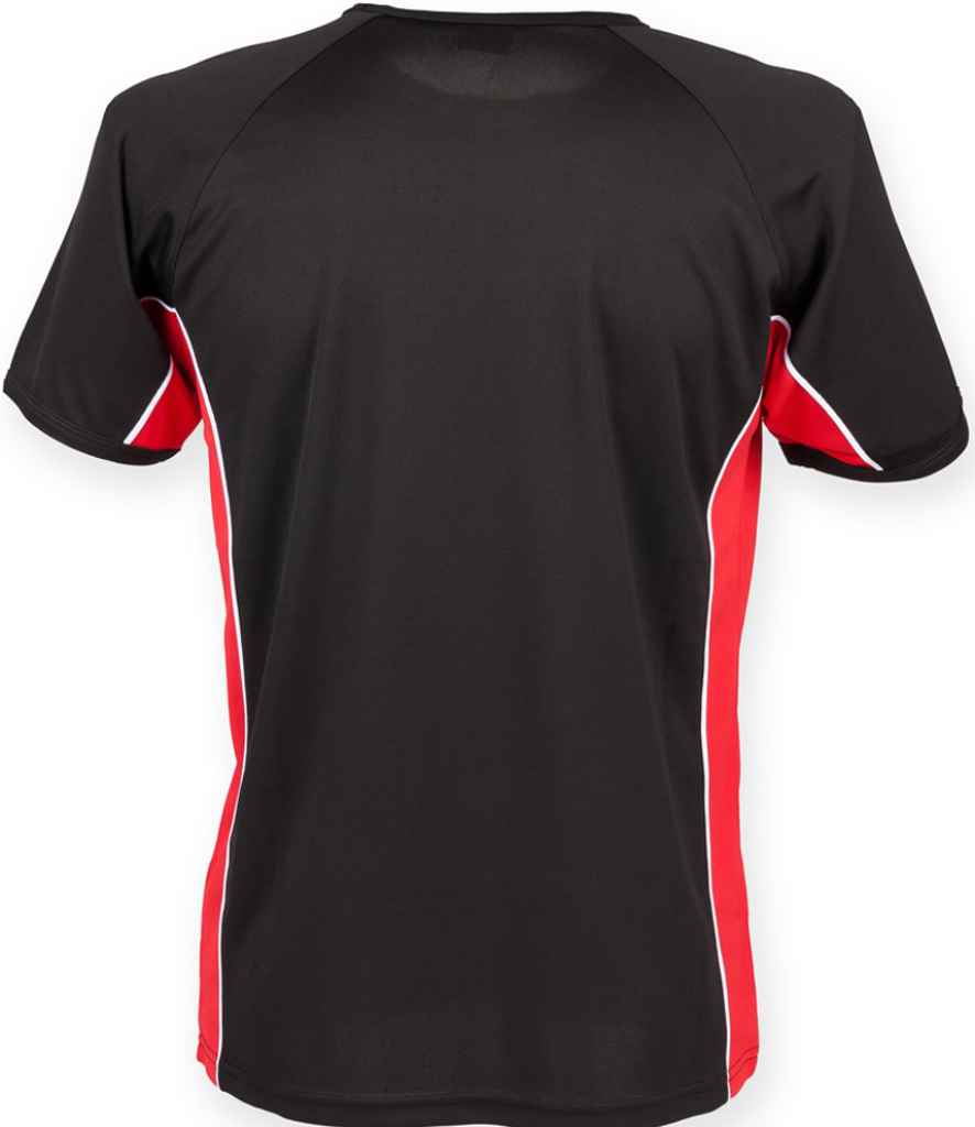 Finden + Hales Performance Panel T-Shirt - Black/Red/White