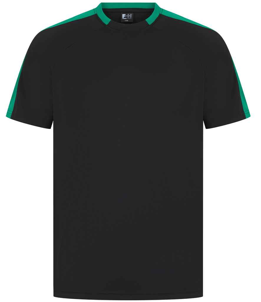 Finden + Hales Unisex Team T-Shirt - Black/Emerald