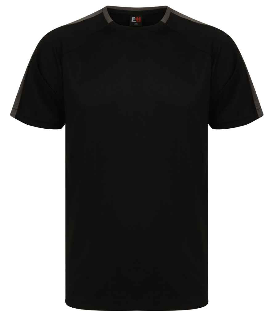 Finden + Hales Unisex Team T-Shirt - Black/Gunmetal