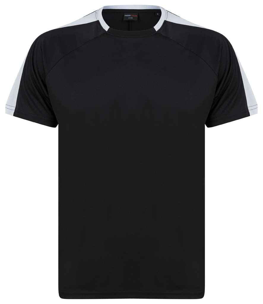 Finden + Hales Unisex Team T-Shirt - Black/White