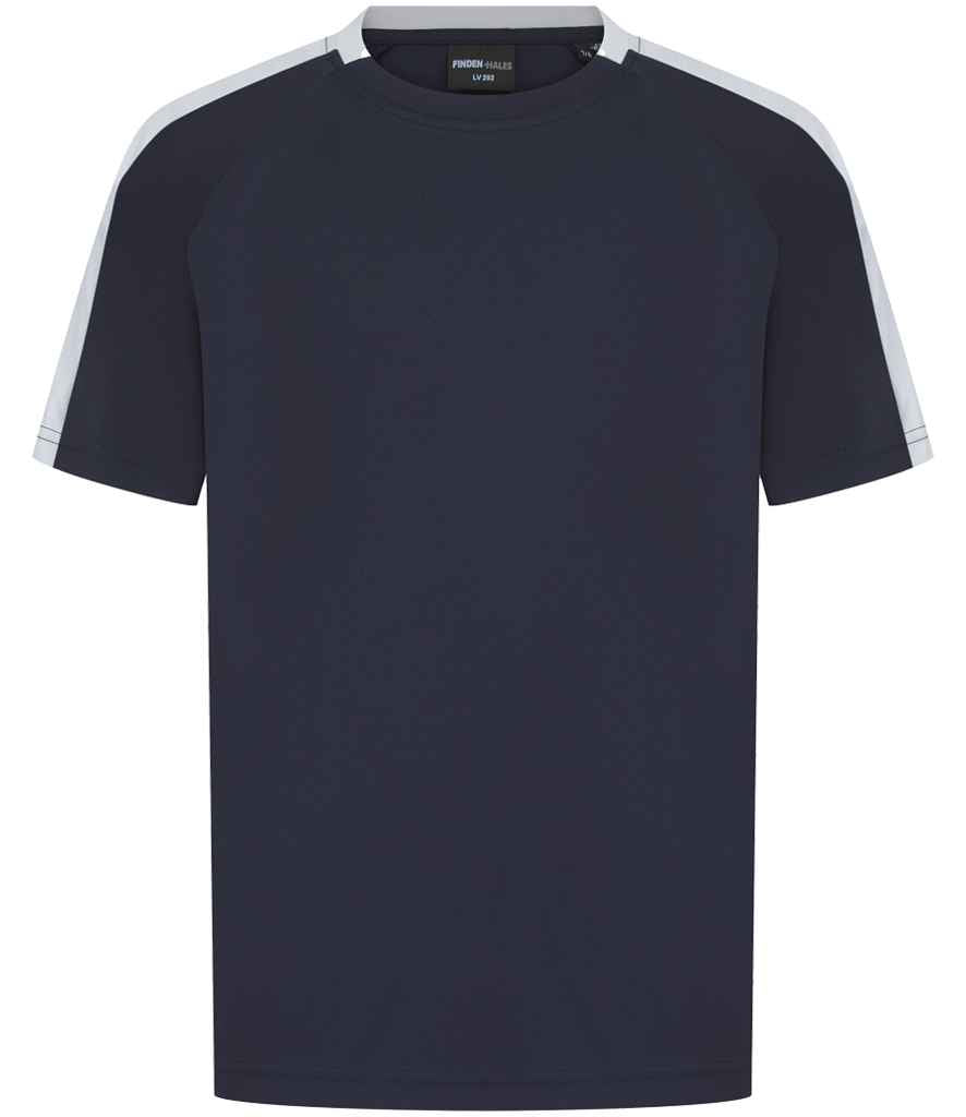 Finden + Hales Kids Team T-Shirt - Navy/White