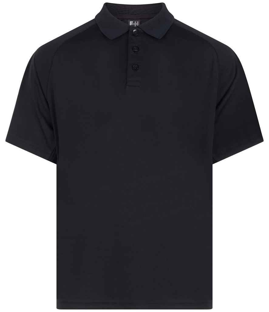 Finden + Hales Kids Team Polo Shirt - Black/Black
