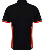 Finden + Hales Contrast Panel Polo Shirt - Black/Red
