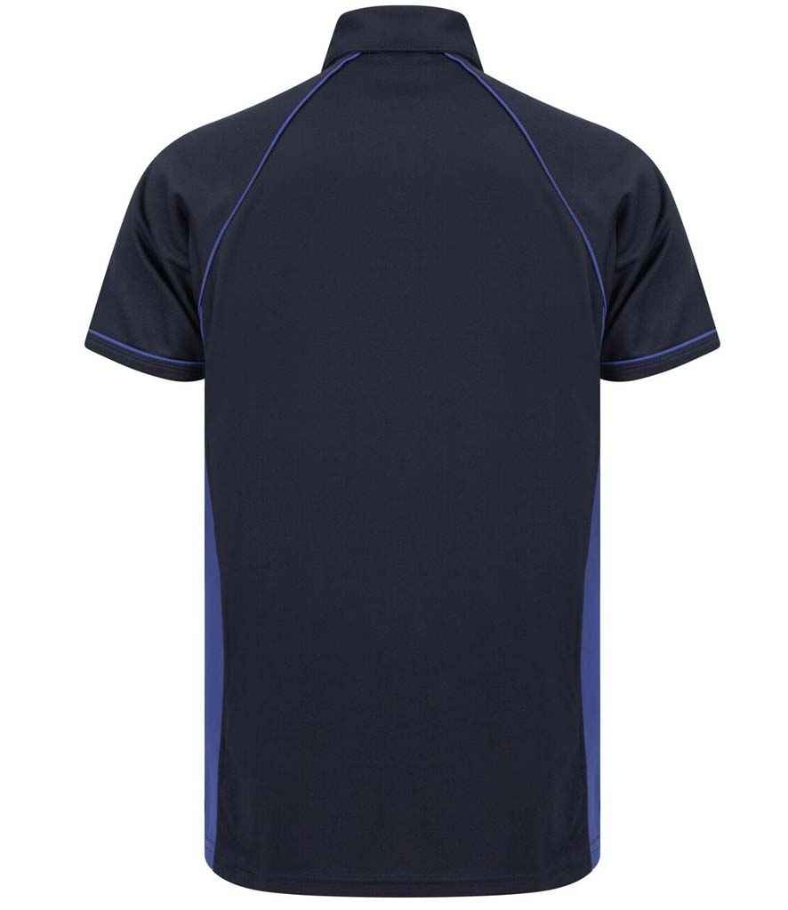 Finden + Hales Kids Performance Piped Polo Shirt - Navy/Royal Blue/Royal Blue