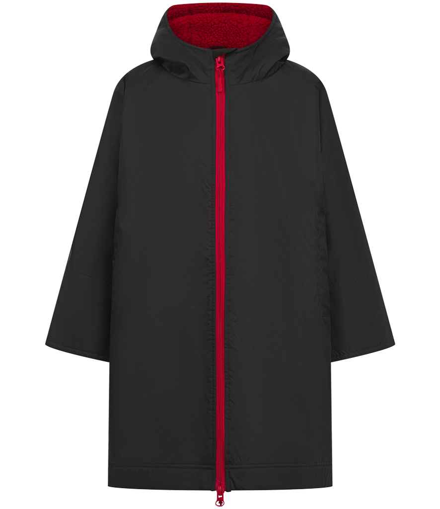 Finden + Hales Kids All Weather Robe - Black/Red