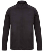 Finden + Hales Knitted Tracksuit Top - Black/Black