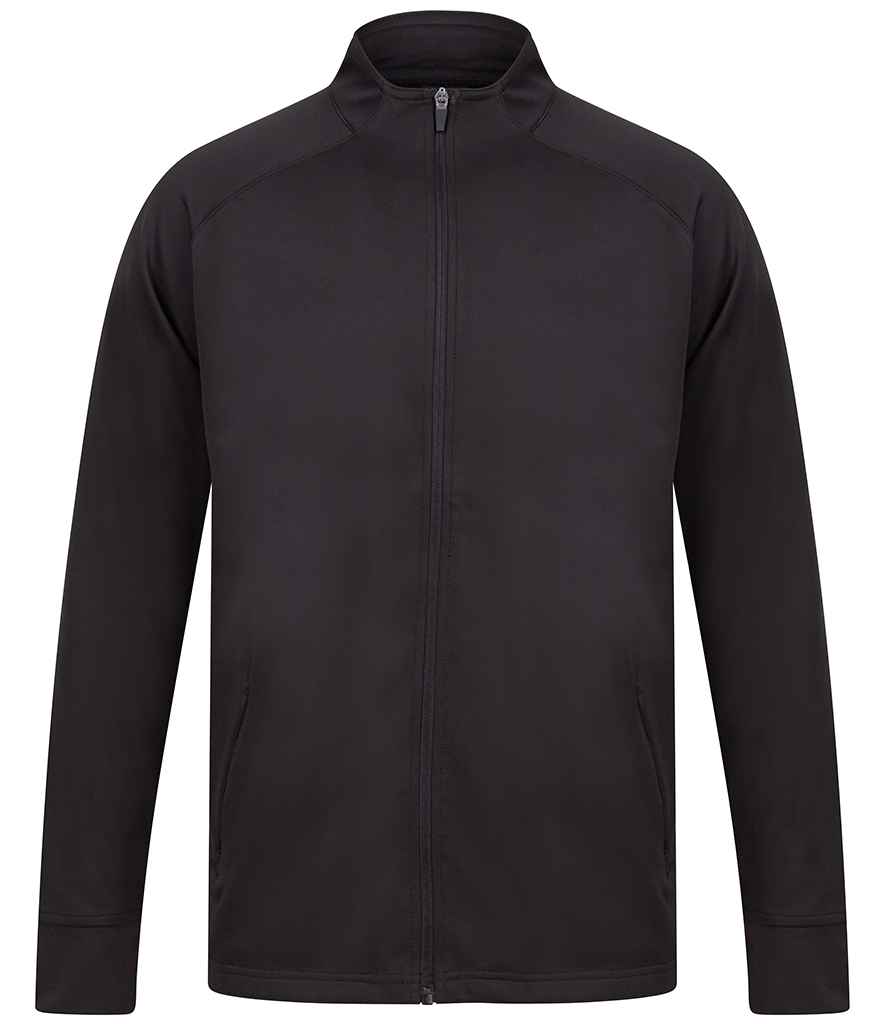 Finden + Hales Knitted Tracksuit Top - Black/Black