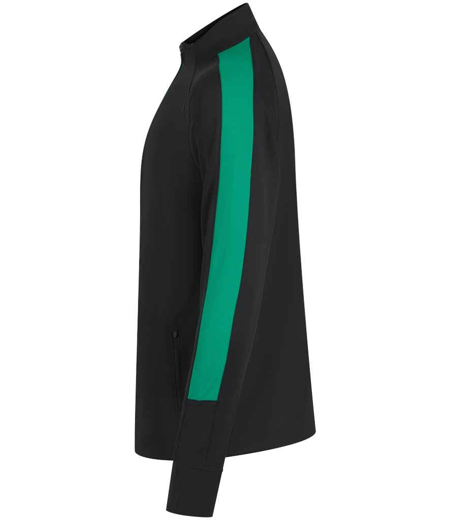 Finden + Hales Knitted Tracksuit Top - Black/Emerald