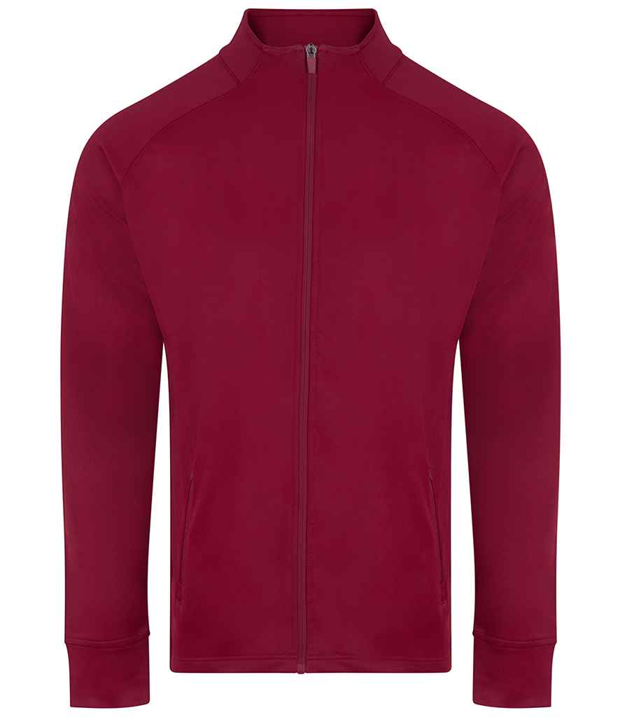 Finden + Hales Knitted Tracksuit Top - Burgundy/Burgundy
