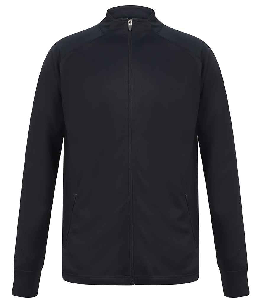 Finden + Hales Knitted Tracksuit Top - Navy/Navy
