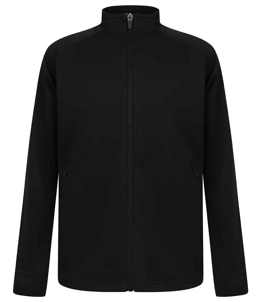 Finden + Hales Kids Knitted Tracksuit Top - Black/Black