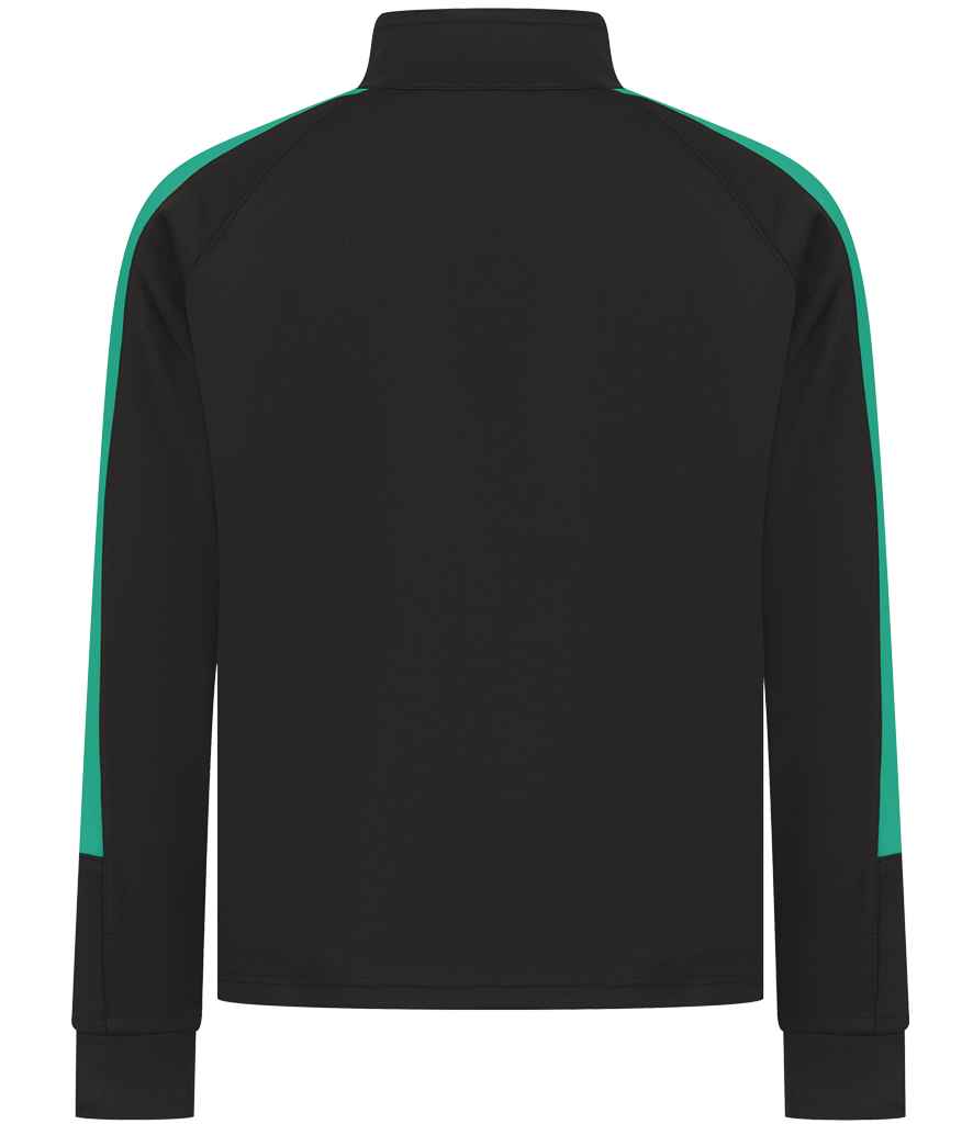 Finden + Hales Kids Knitted Tracksuit Top - Black/Emerald
