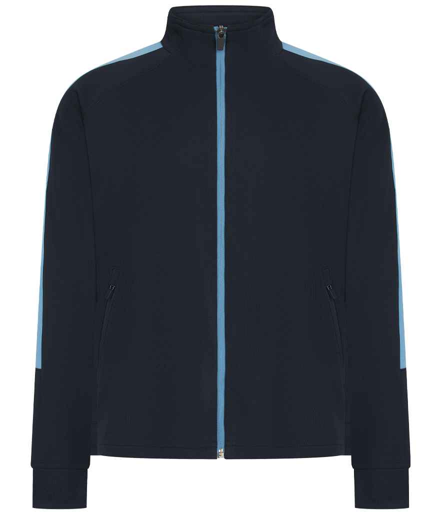 Finden + Hales Kids Knitted Tracksuit Top - Navy/Sky blue