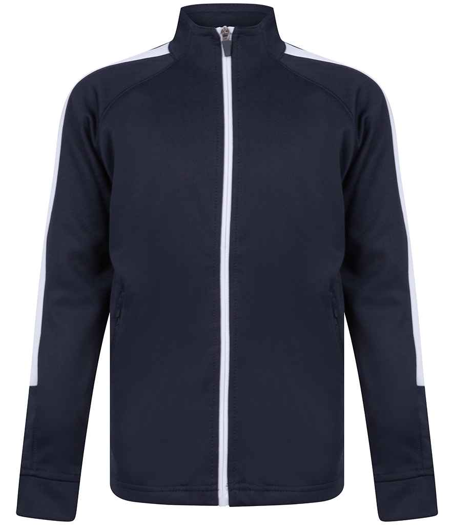 Finden + Hales Kids Knitted Tracksuit Top - Navy/White