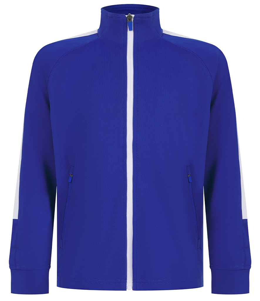 Finden + Hales Kids Knitted Tracksuit Top - Royal Blue/White