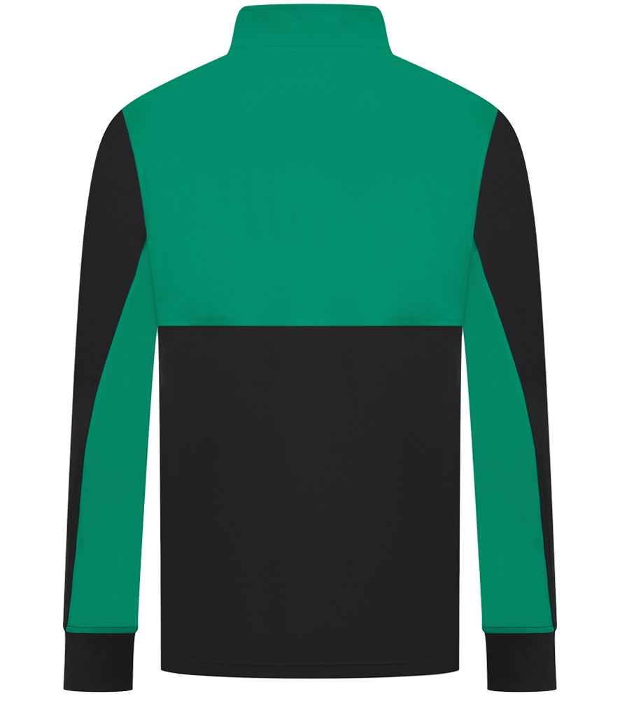 Finden + Hales 1/4 Zip Tracksuit Top - Black/Emerald