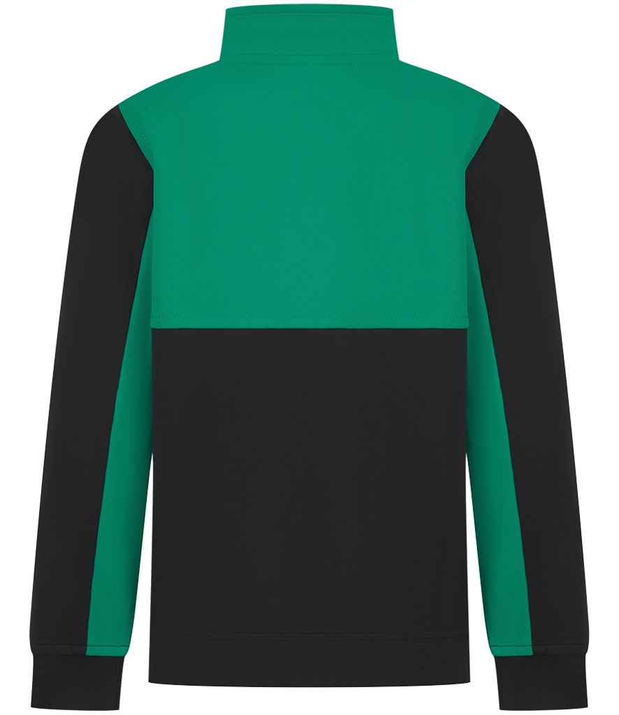 Finden + Hales Kids 1/4 Zip Tracksuit Top - Black/Emerald