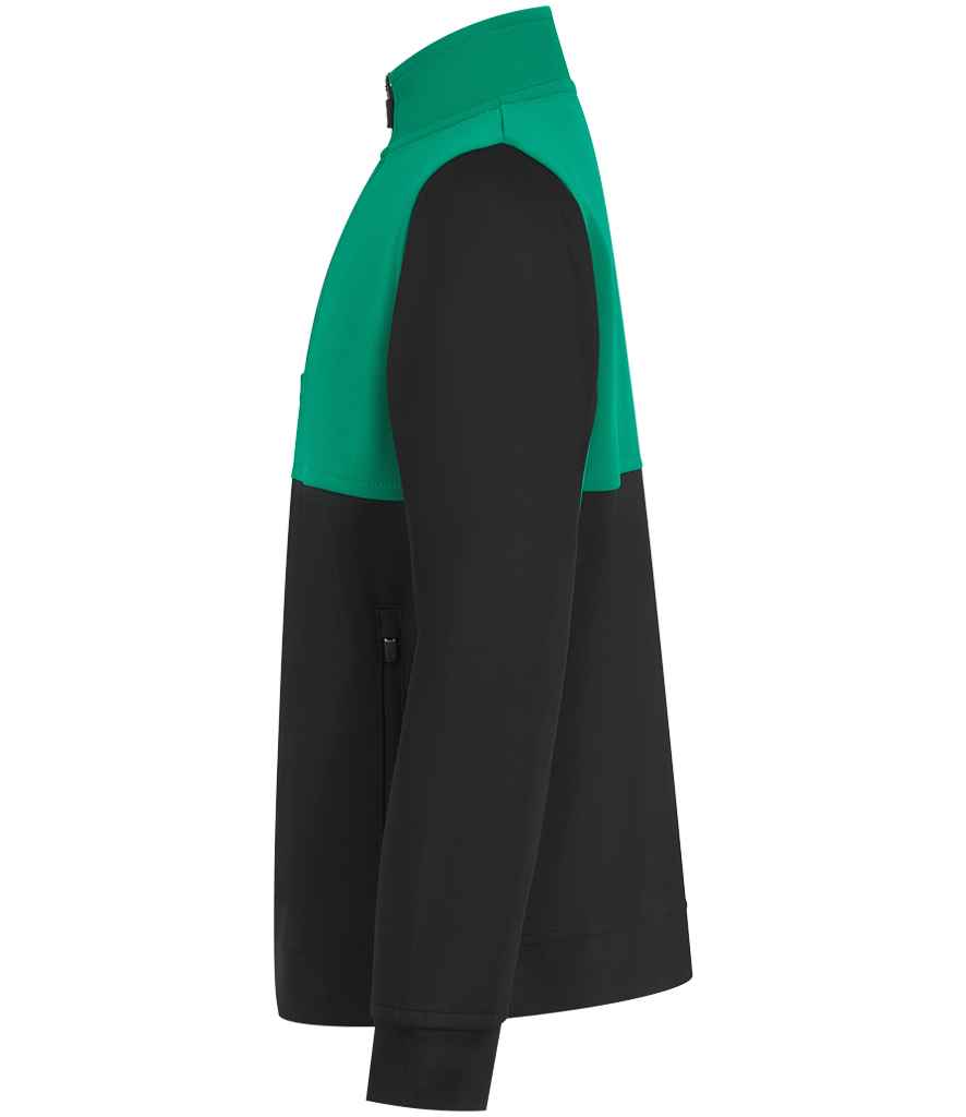 Finden + Hales Kids 1/4 Zip Tracksuit Top - Black/Emerald