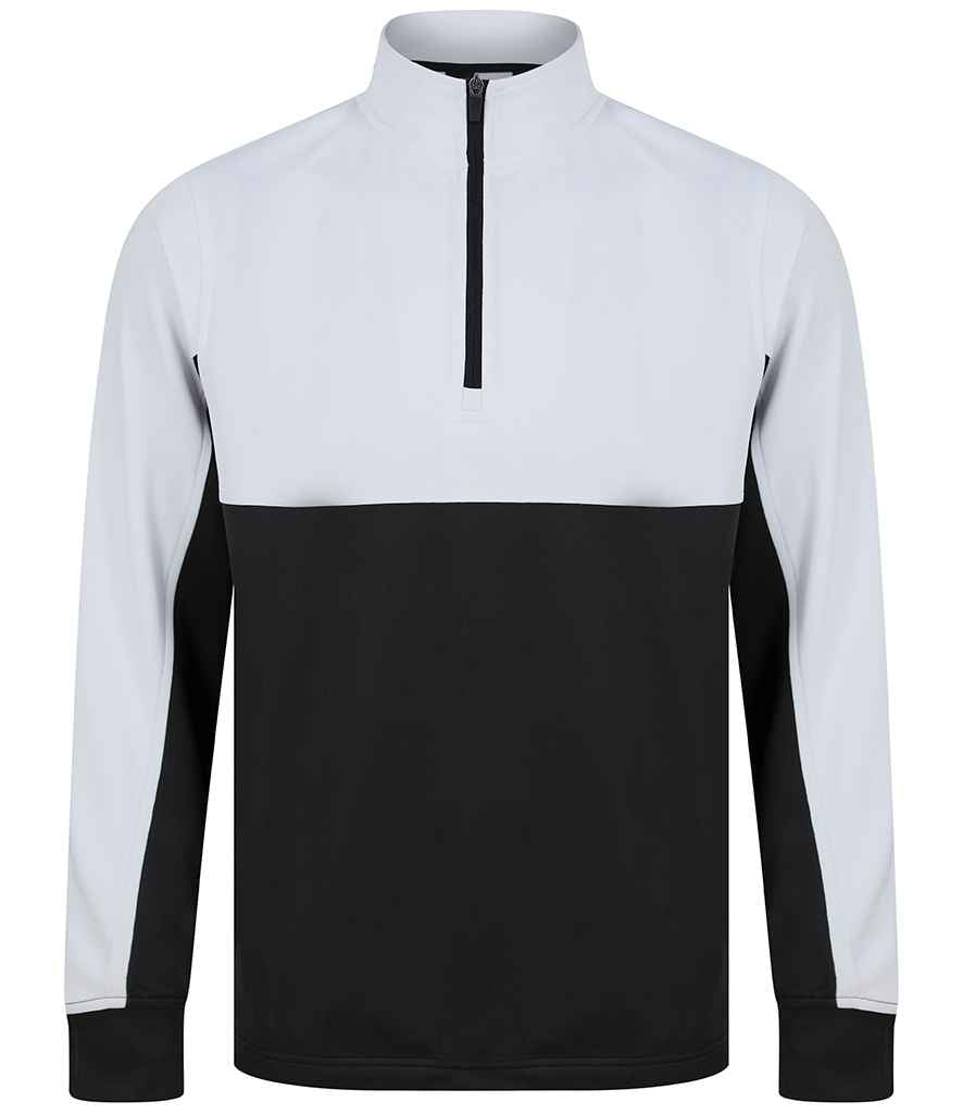 Finden + Hales Kids 1/4 Zip Tracksuit Top - Black/White