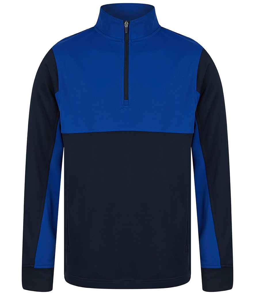 Finden + Hales Kids 1/4 Zip Tracksuit Top - Navy/Royal Blue