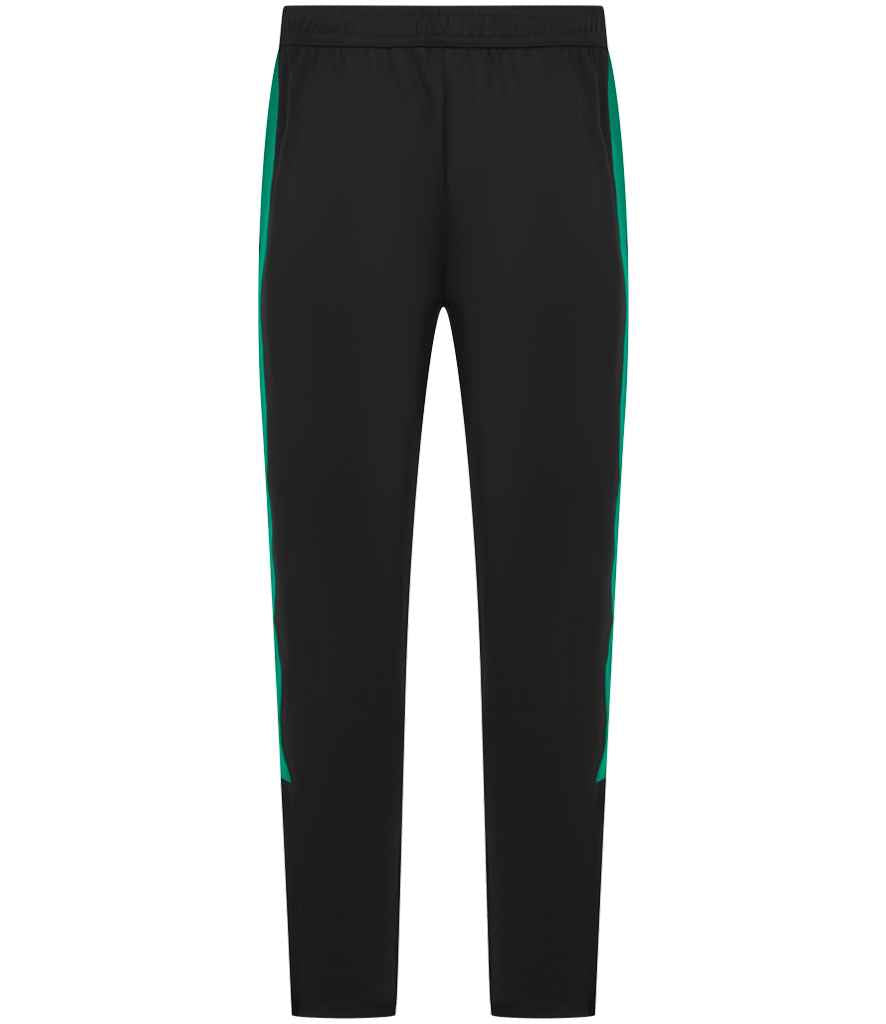 Finden + Hales Knitted Tracksuit Pants - Black/Emerald