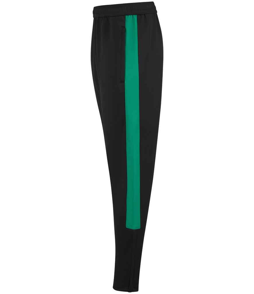 Finden + Hales Knitted Tracksuit Pants - Black/Emerald