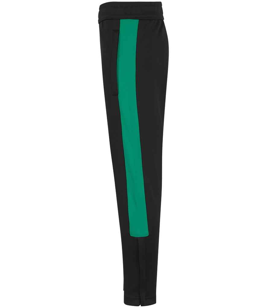 Finden + Hales Kids Knitted Tracksuit Pants - Black/Emerald